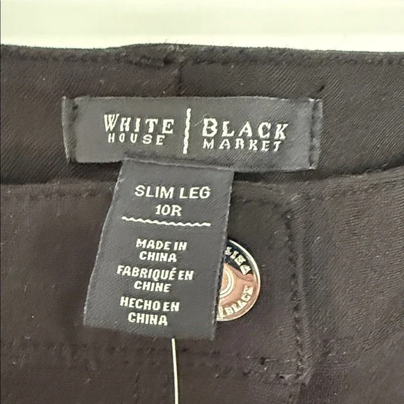 White House Black Market Black Slim Leg Pants - Picture 2 of 5